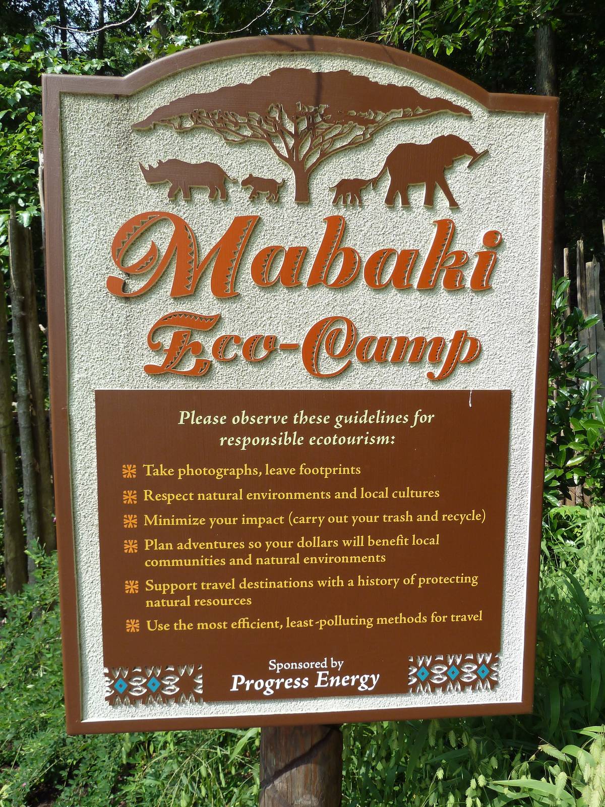 Eco-Camp Sign