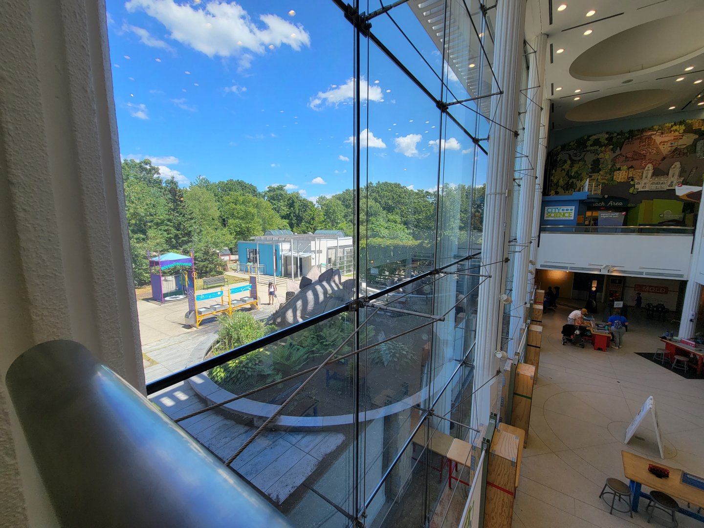 Ecotarium - View of back from geology area