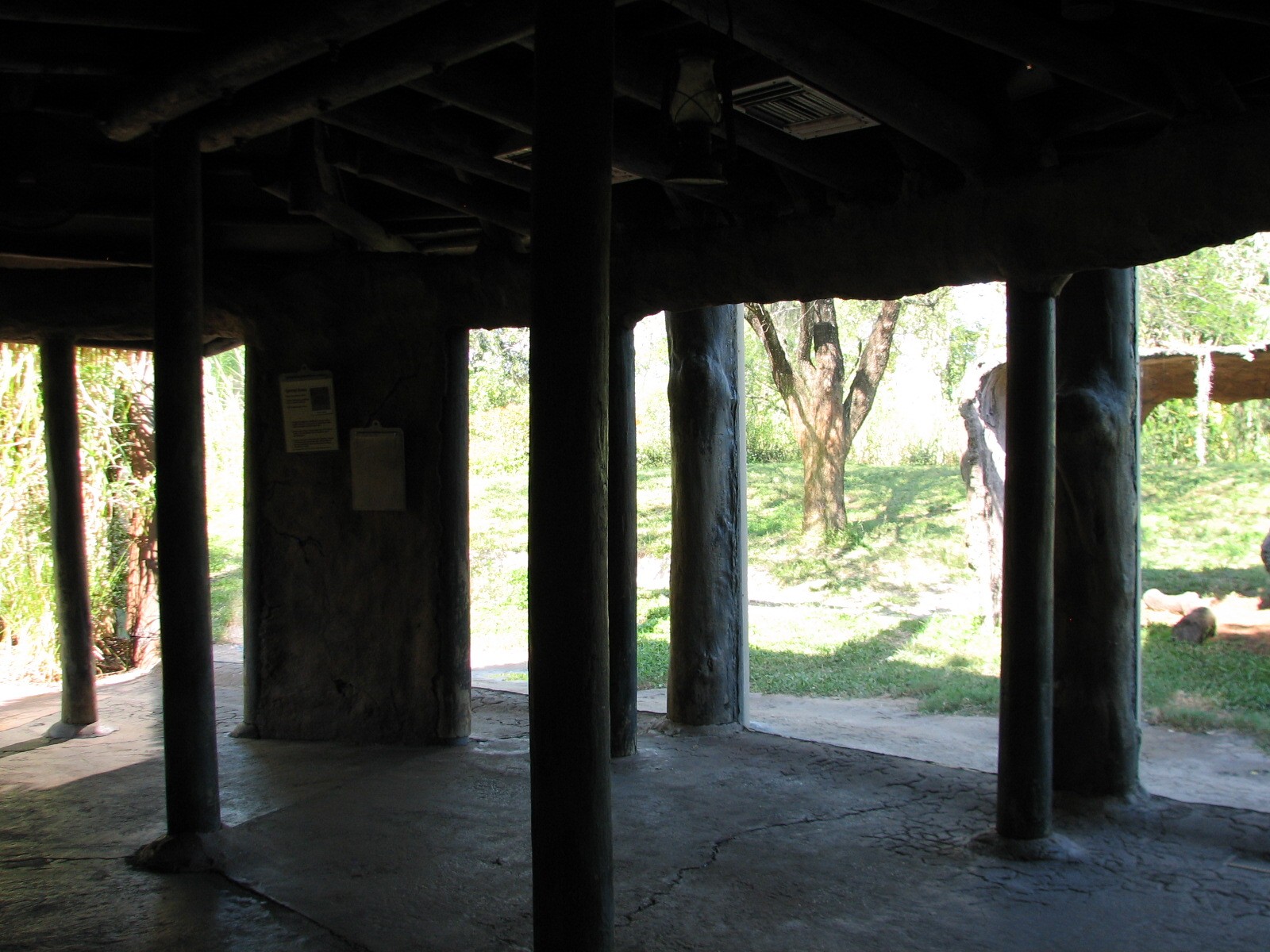 Edge of Africa - Spotted Hyena Exhibit - Viewing Hut Interior