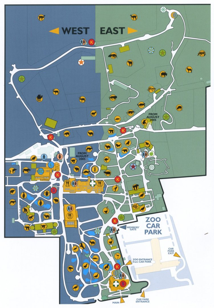 Edinburgh Zoo Map 2005 ish