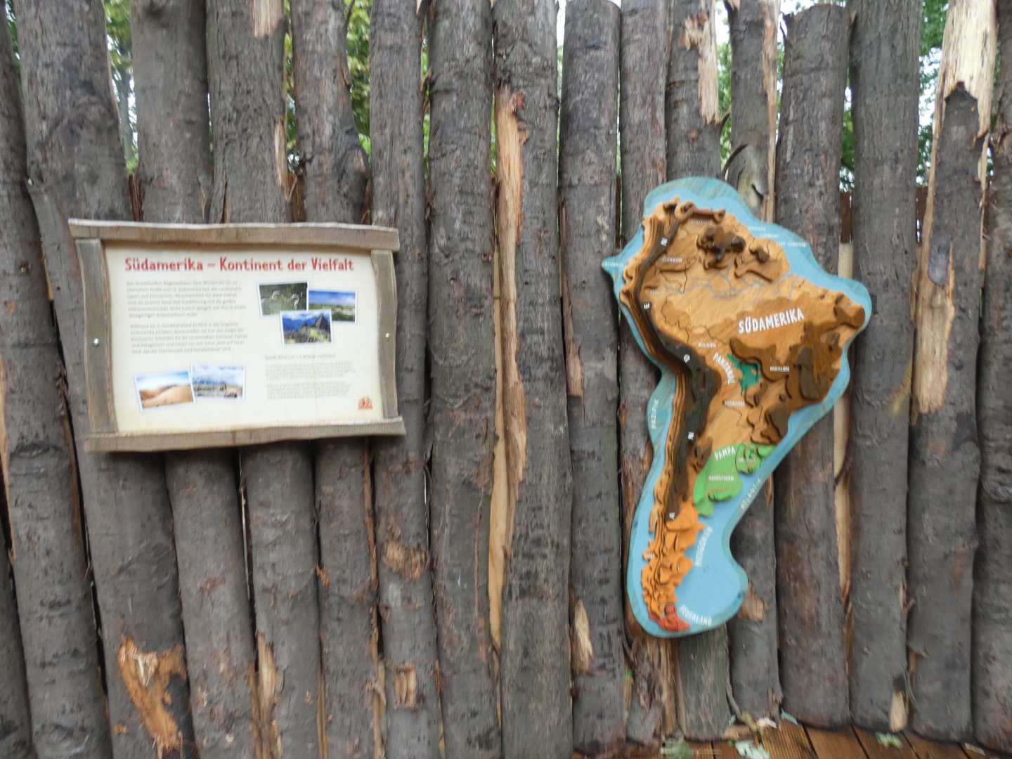 Education signage in new South America area