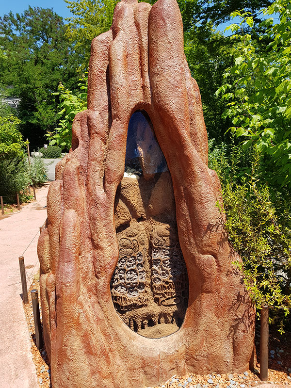 Education: Termite mound with perentie hatchlings