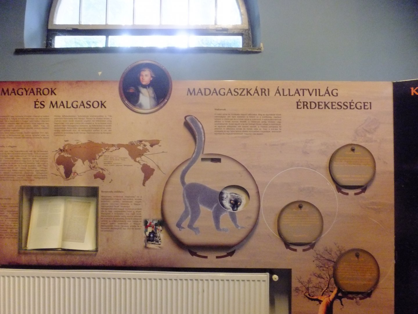 Educational sign about Madagascar