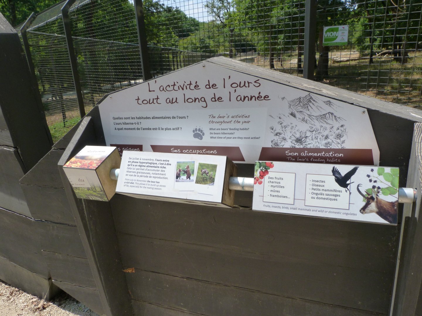 Educative display about the year of the bear -Zoodyssée (2025)