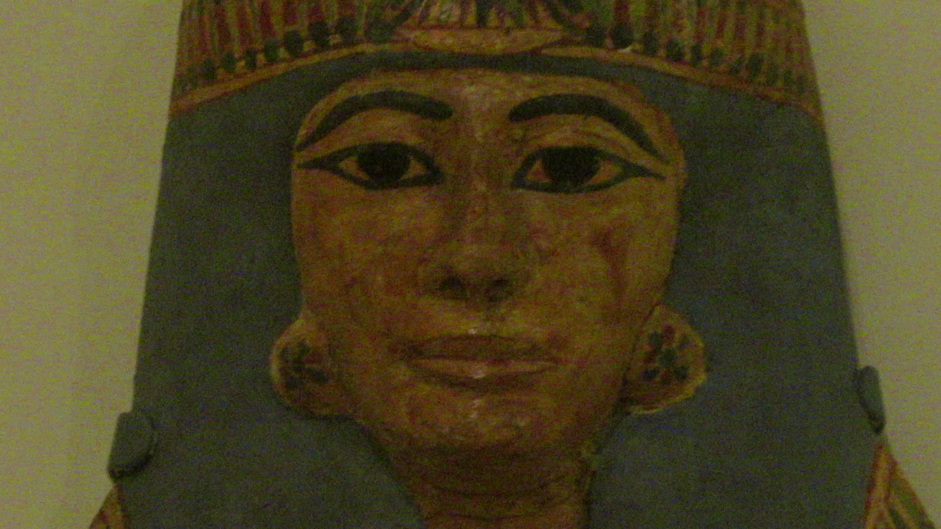 Egypt: Mummy Cover of Woman with Crossed Arms Closeup