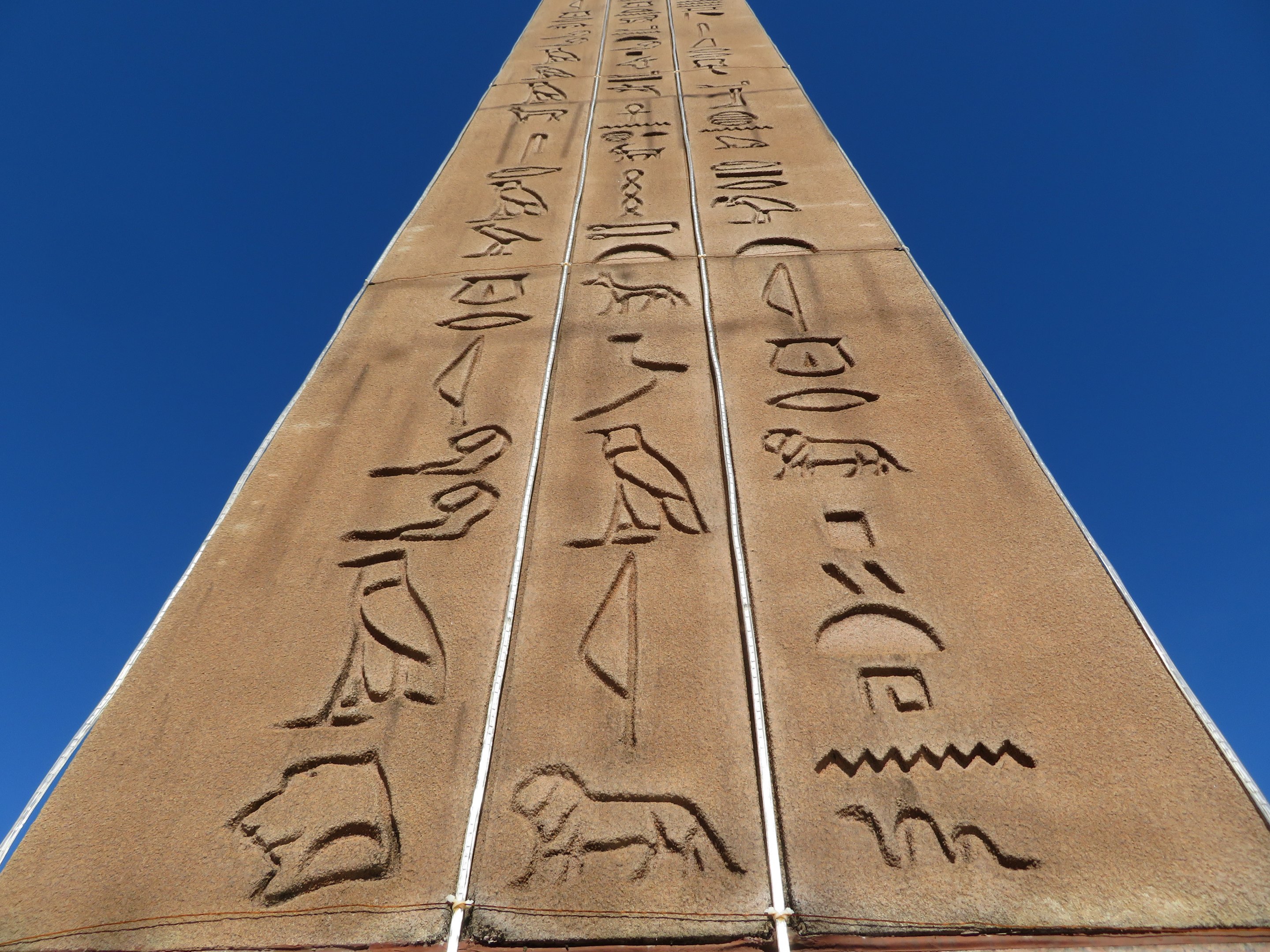 Egyptian Hieroglyphs on Obelisk