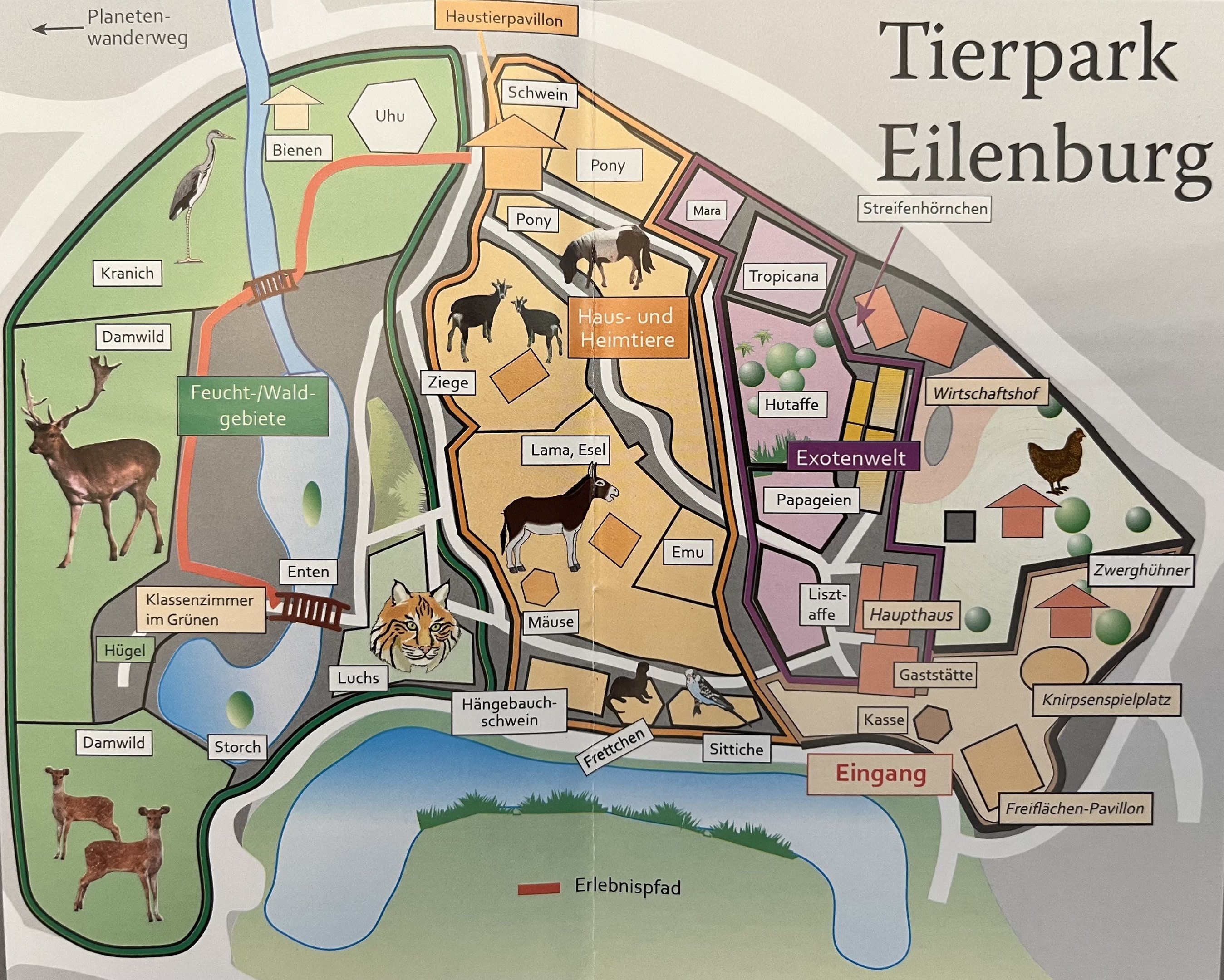 Eilenburg Tierpark Map - 2020