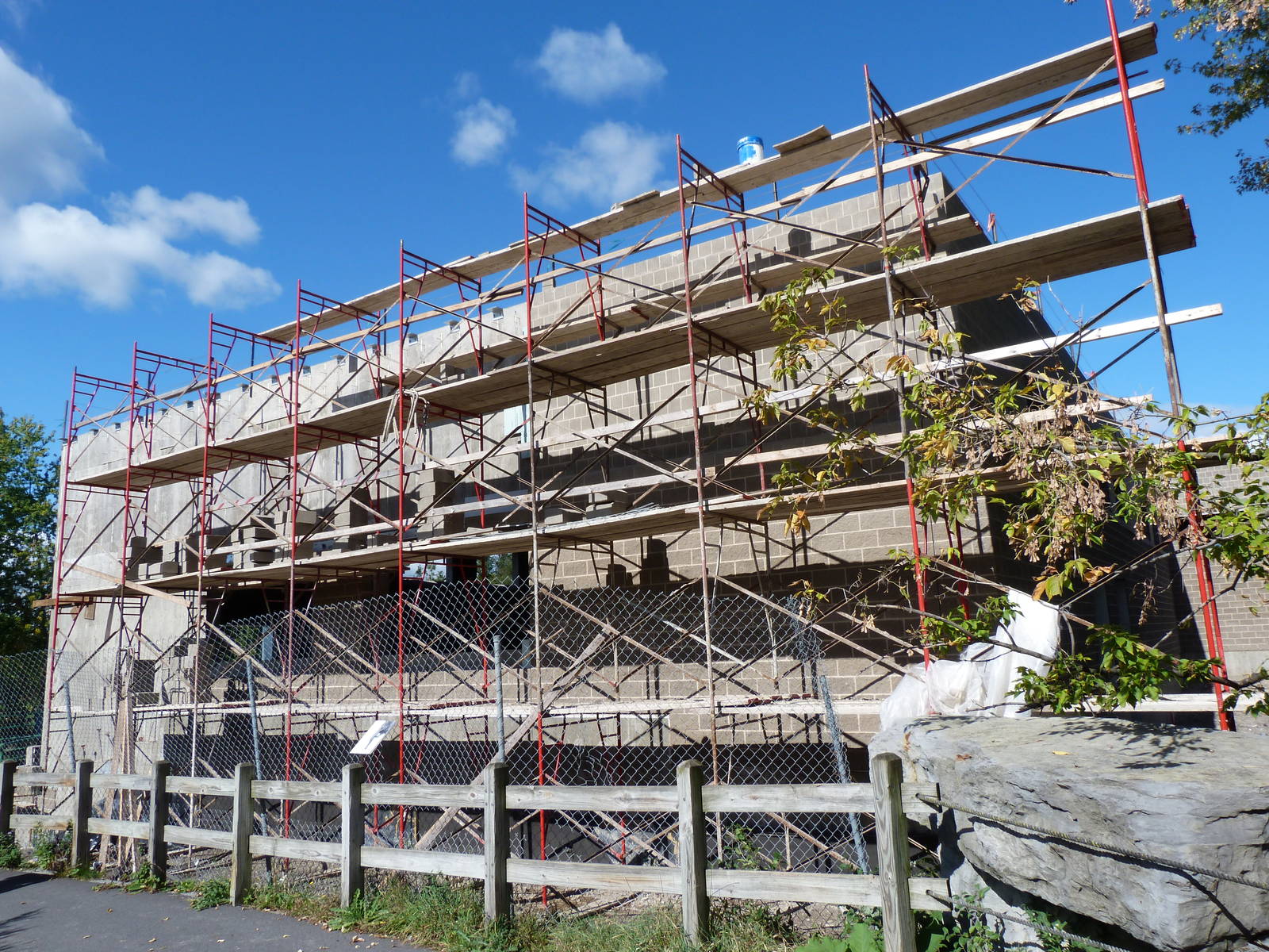Elephant Barn Under Construction