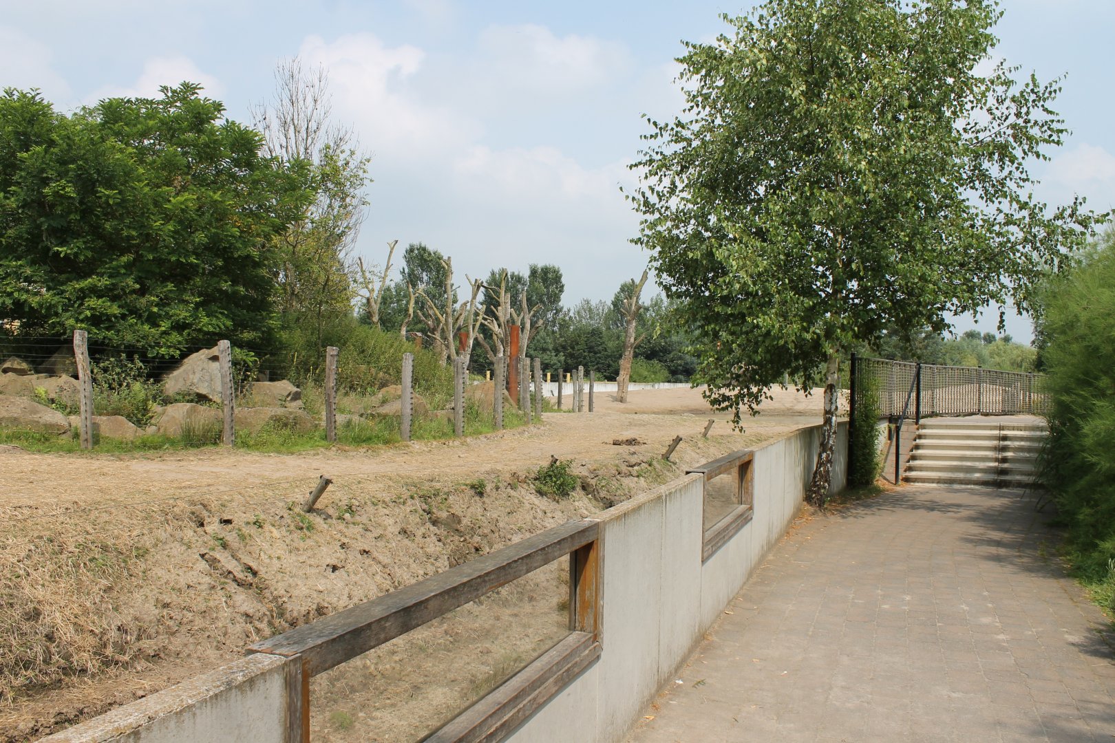 Elephant-deer-monkey enclosure