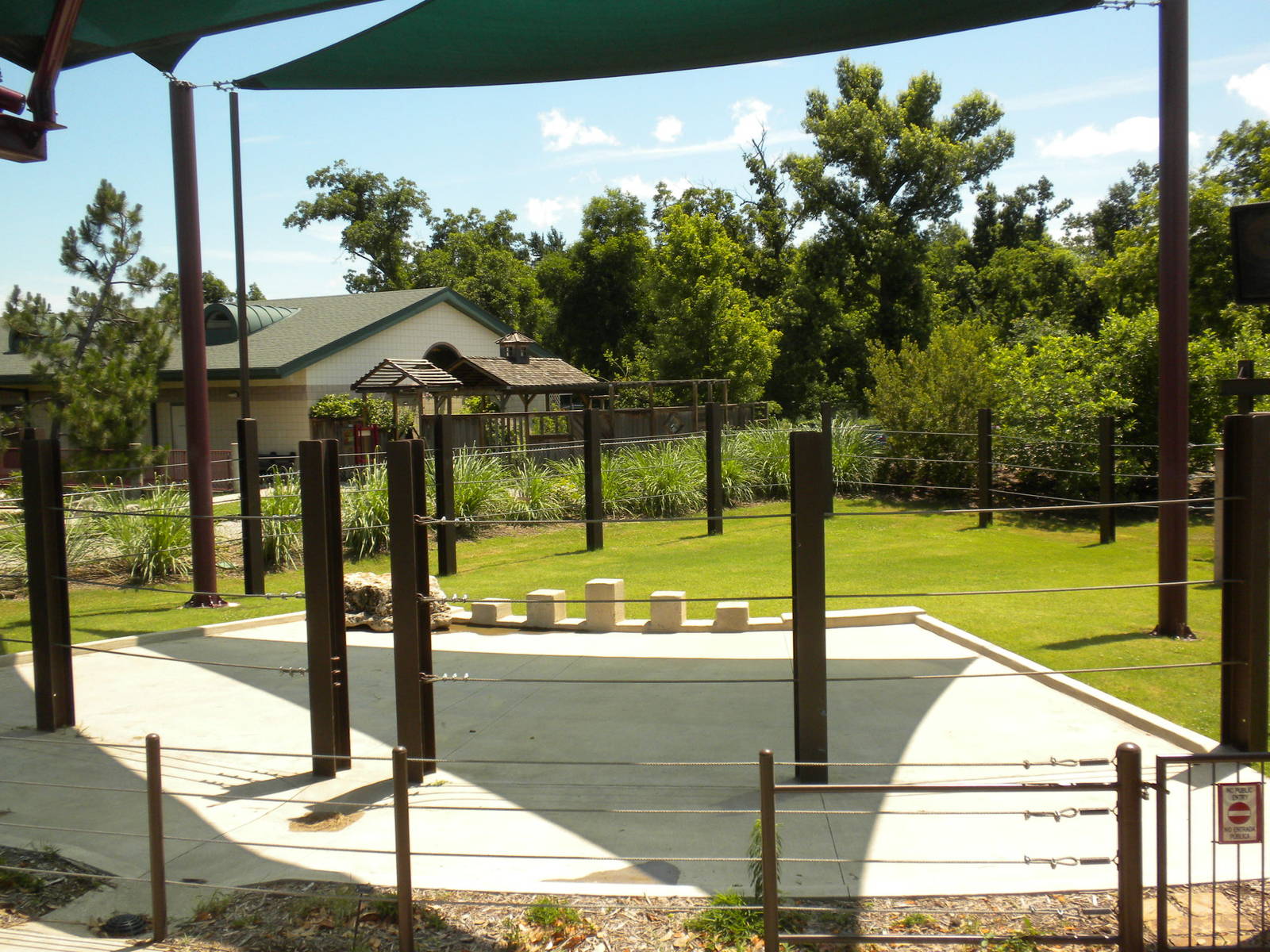 Elephant demonstration yard