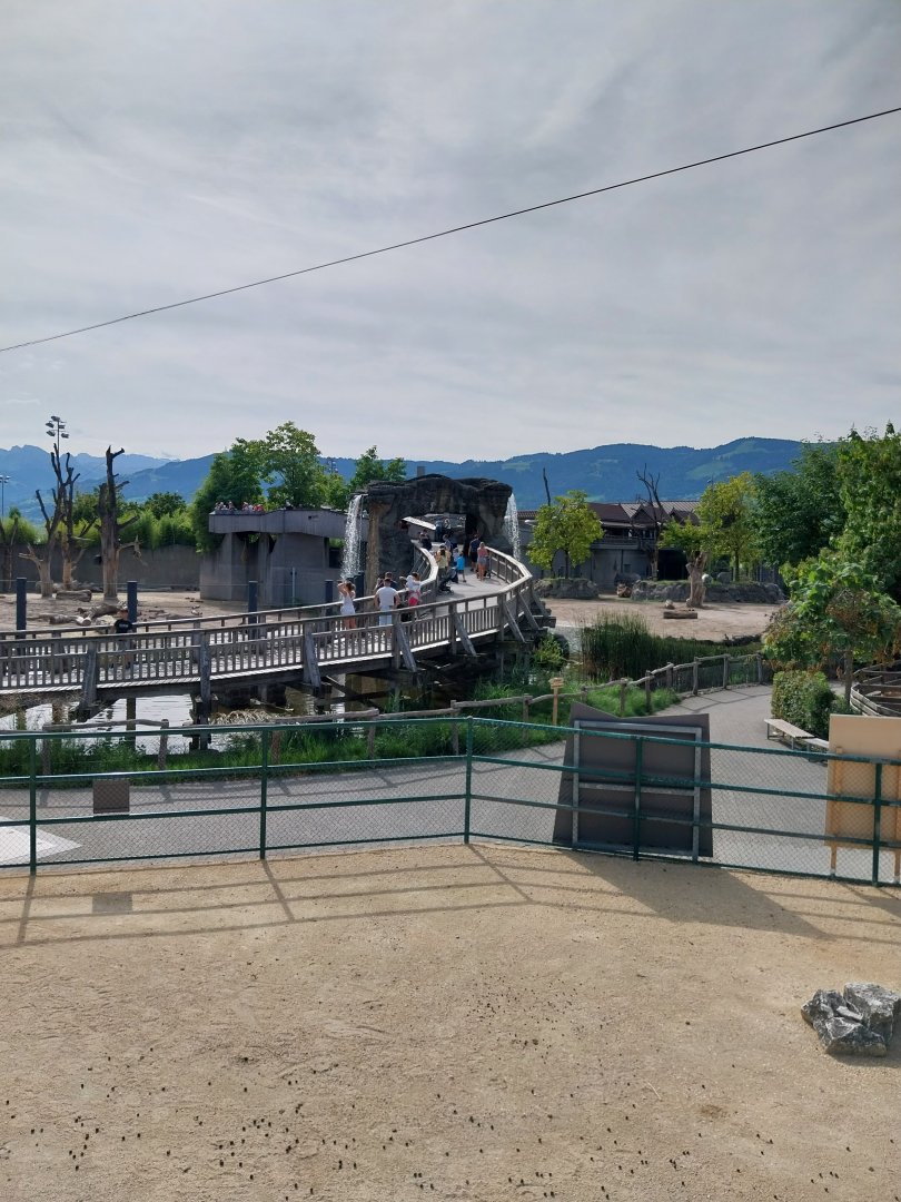 Elephant enclosures & bailey bridge