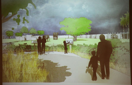 elephant exhibit - artist rendering