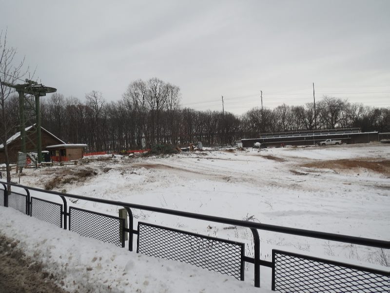 Elephant Exhibit Construction 12/21/16