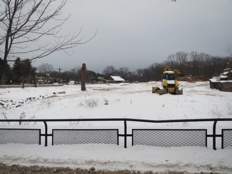 Elephant Exhibit Construction 12/21/16