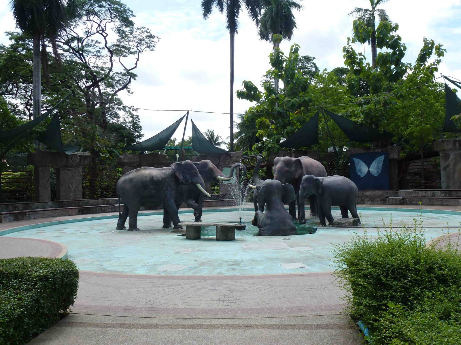 Elephant fountain, July 2013.
