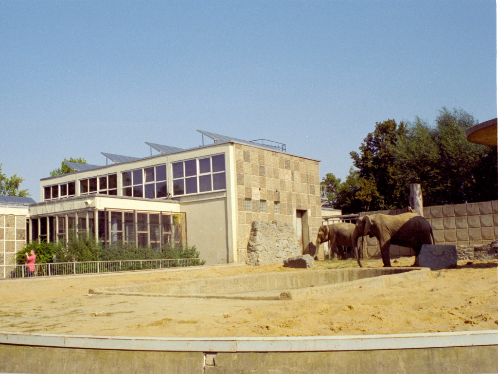 Elephant house and paddock at Magdeburg 09/09/2005