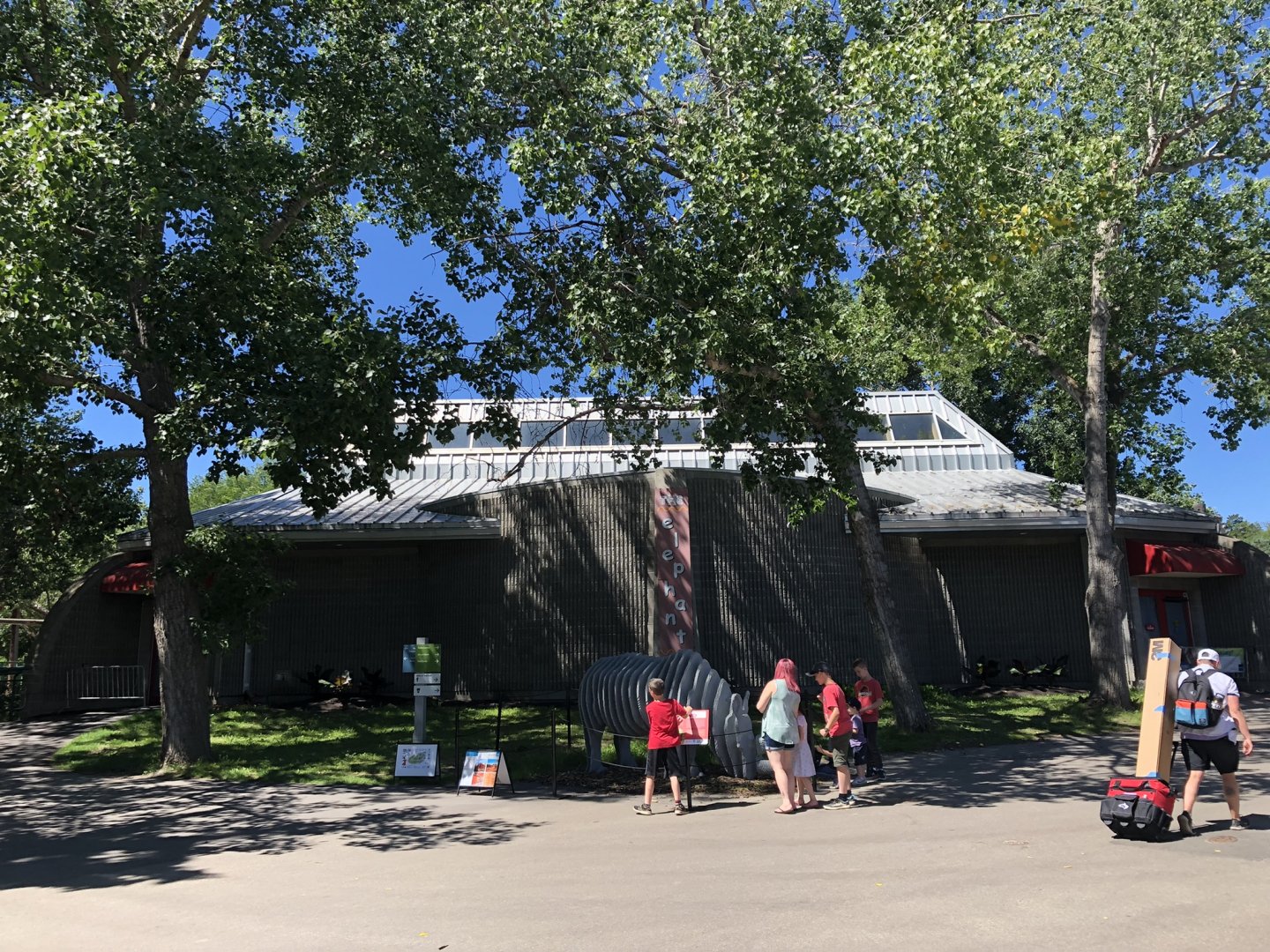 Elephant House at Edmonton Valley Zoo (July 2022)