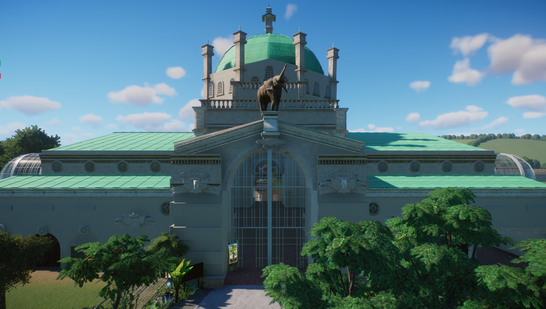 Elephant House inspired on Bronx Zoo's Zoo Center