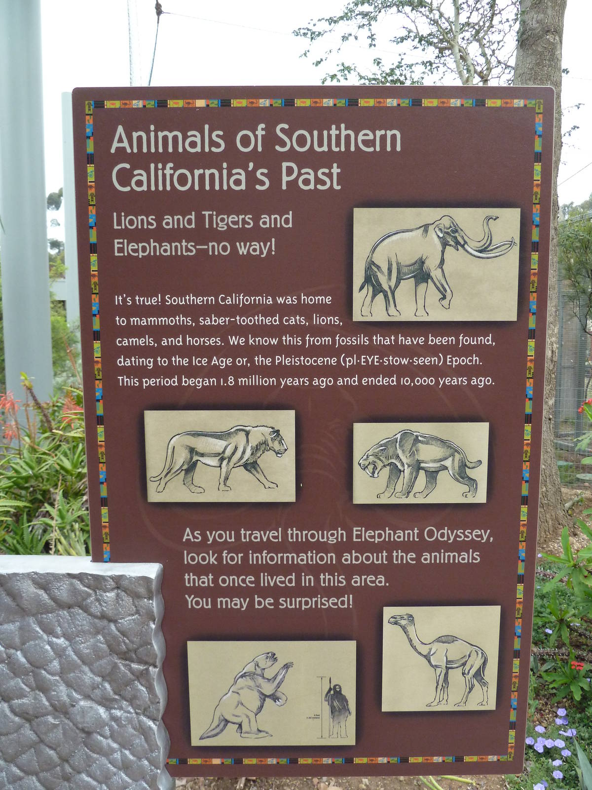 Elephant Odyssey - Entrance Sign