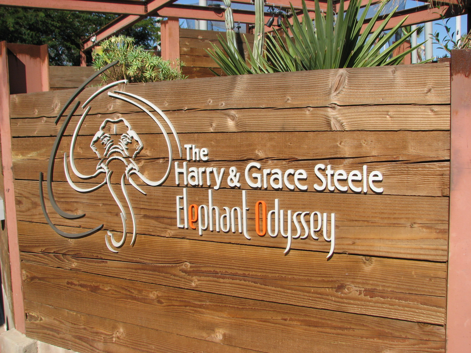 Elephant Odyssey - Entrance Sign