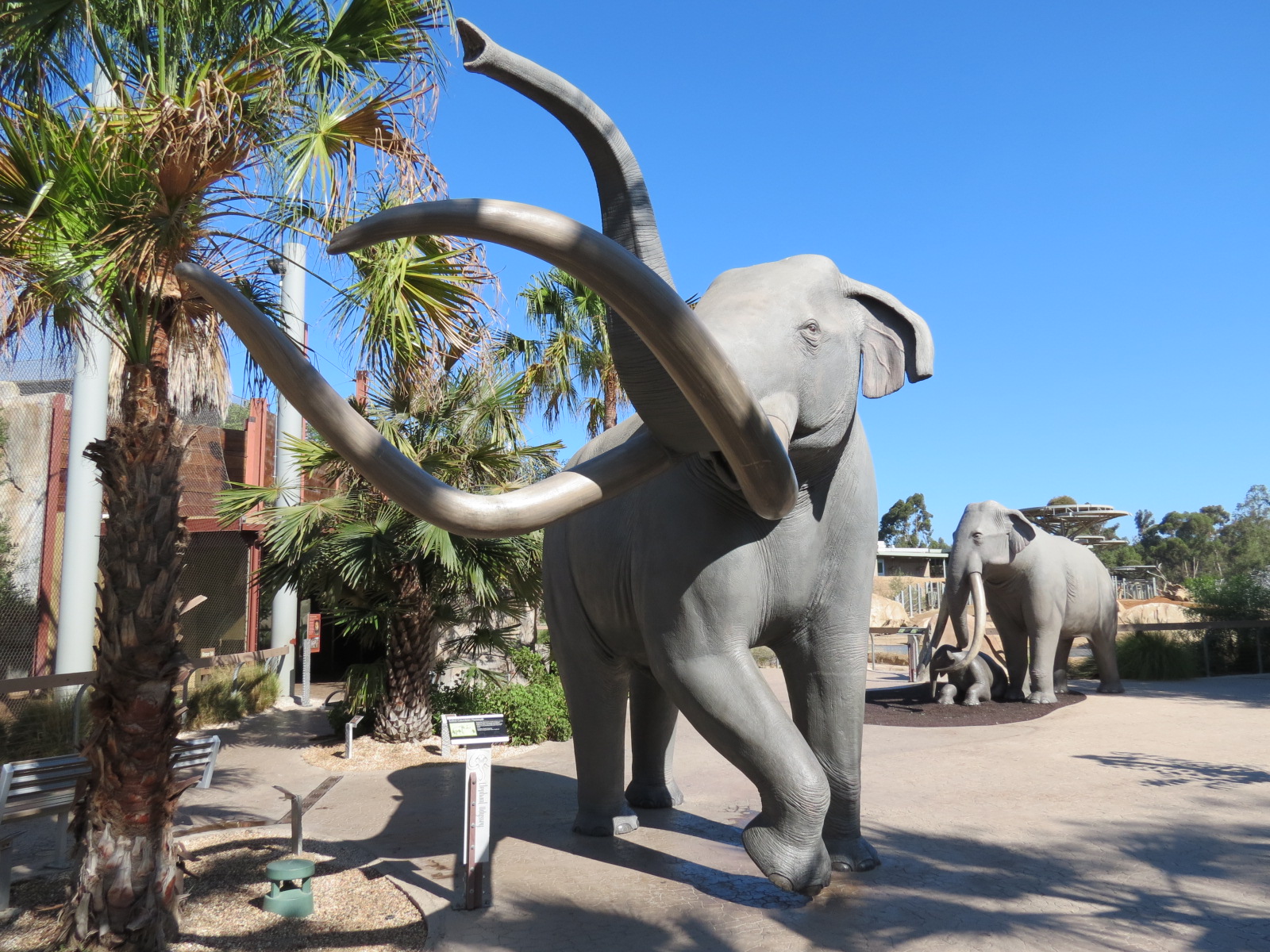 Elephant Odyssey - Extinct Columbian Mammoth Statues
