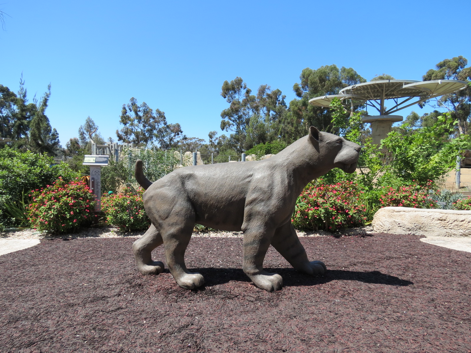 Elephant Odyssey - Extinct Saber-toothed Cat Statue