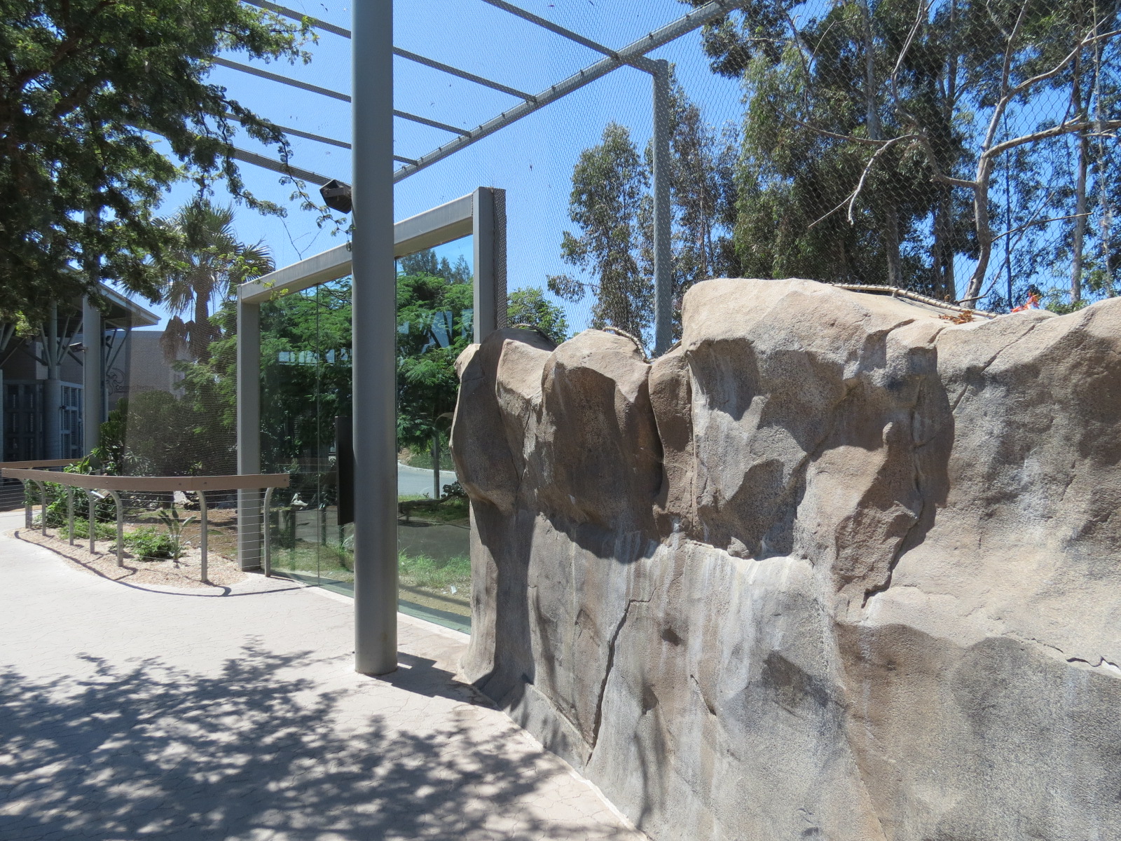 Elephant Odyssey - Secretary Bird and Black-billed Magpie Exhibit