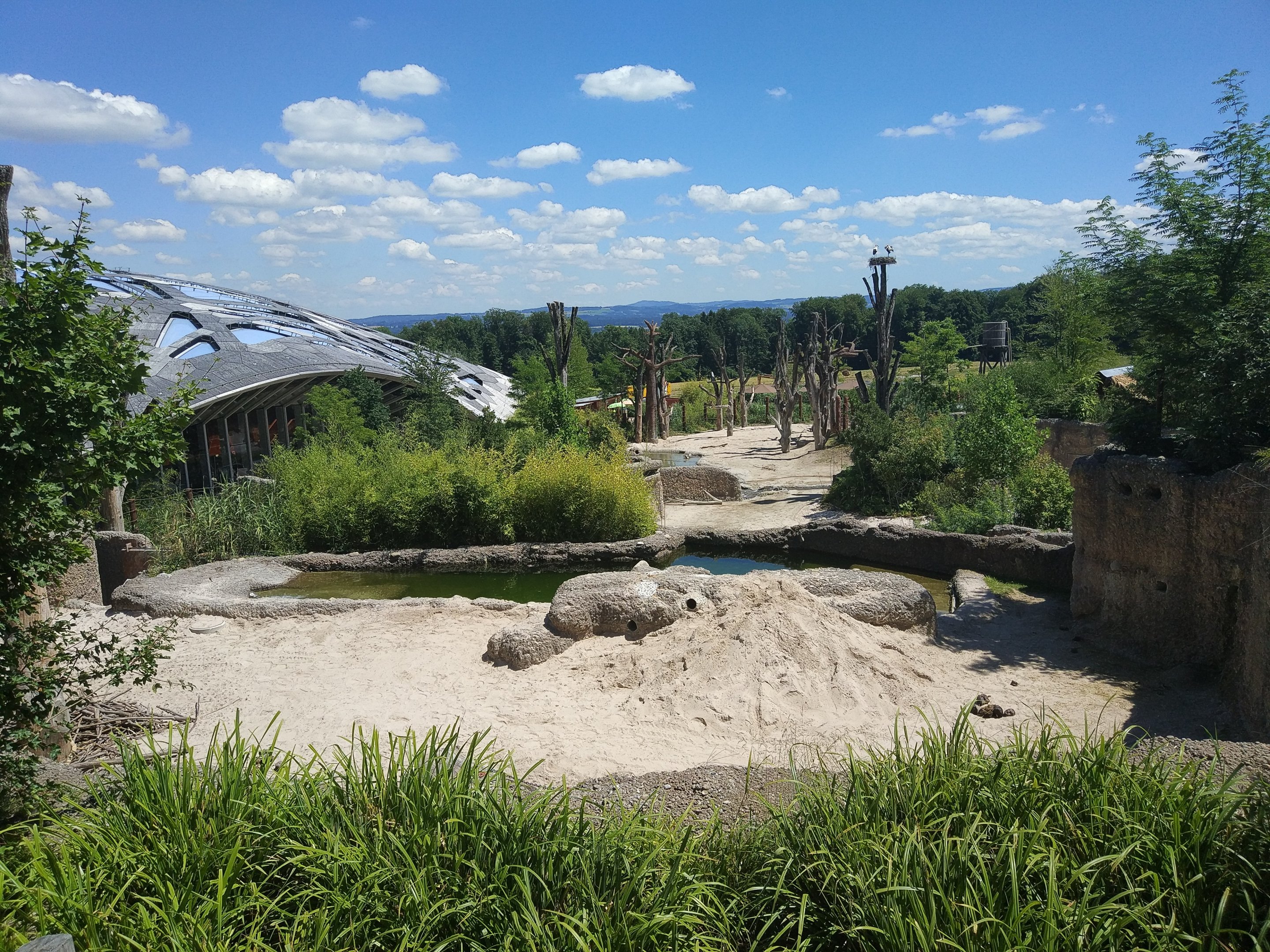 Elephant paddocks - top view