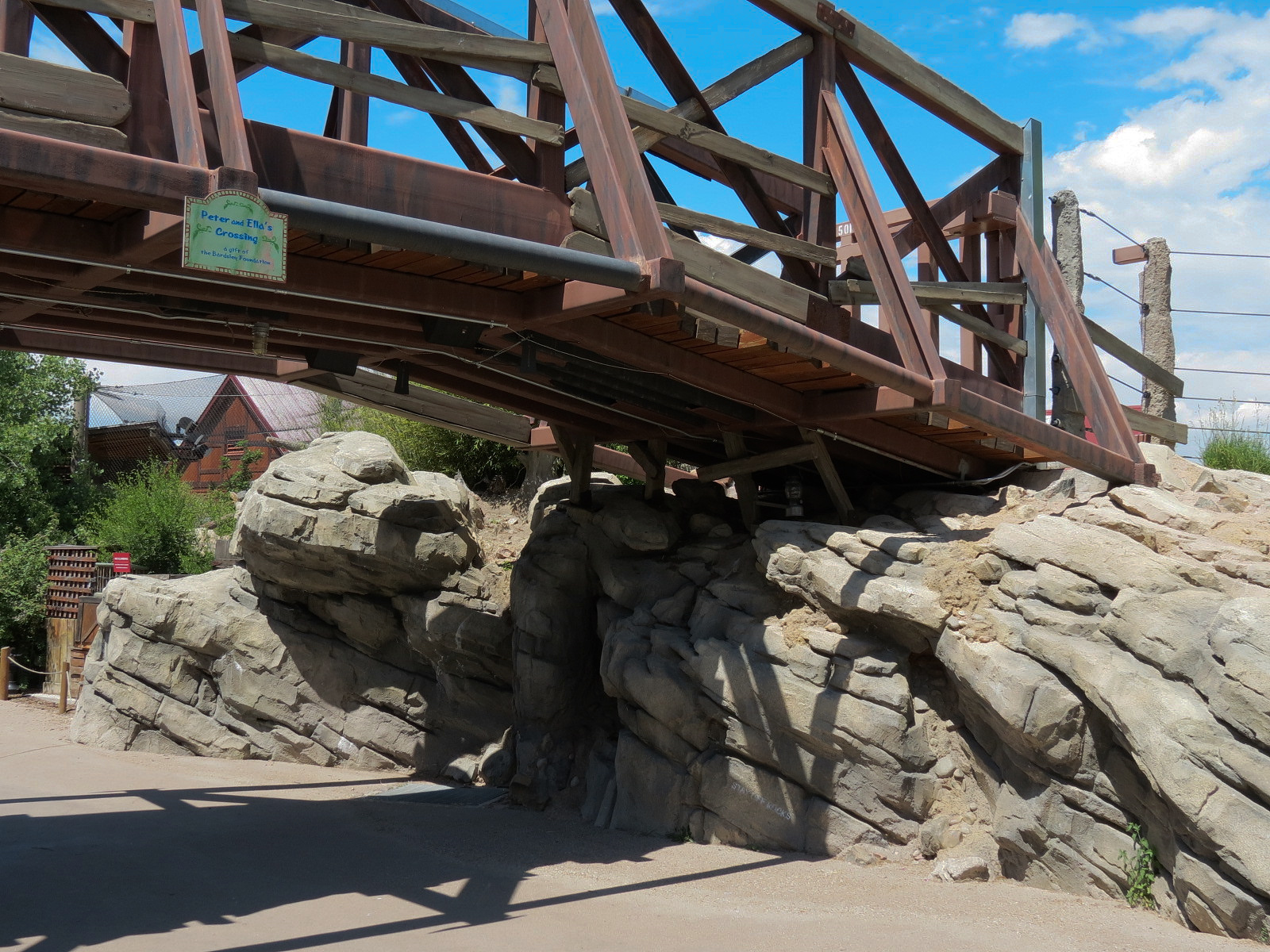 Elephant Passage - Animal Crossing Bridge over Visitor Path