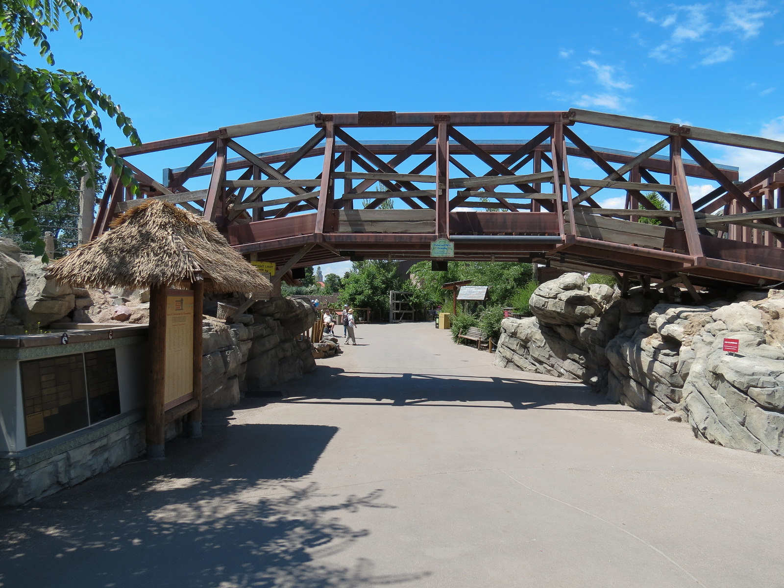 Elephant Passage - Animal Crossing Bridge over Visitor Path