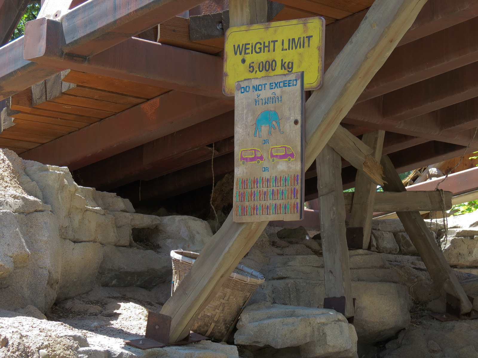 Elephant Passage - Animal Crossing Bridge over Visitor Path