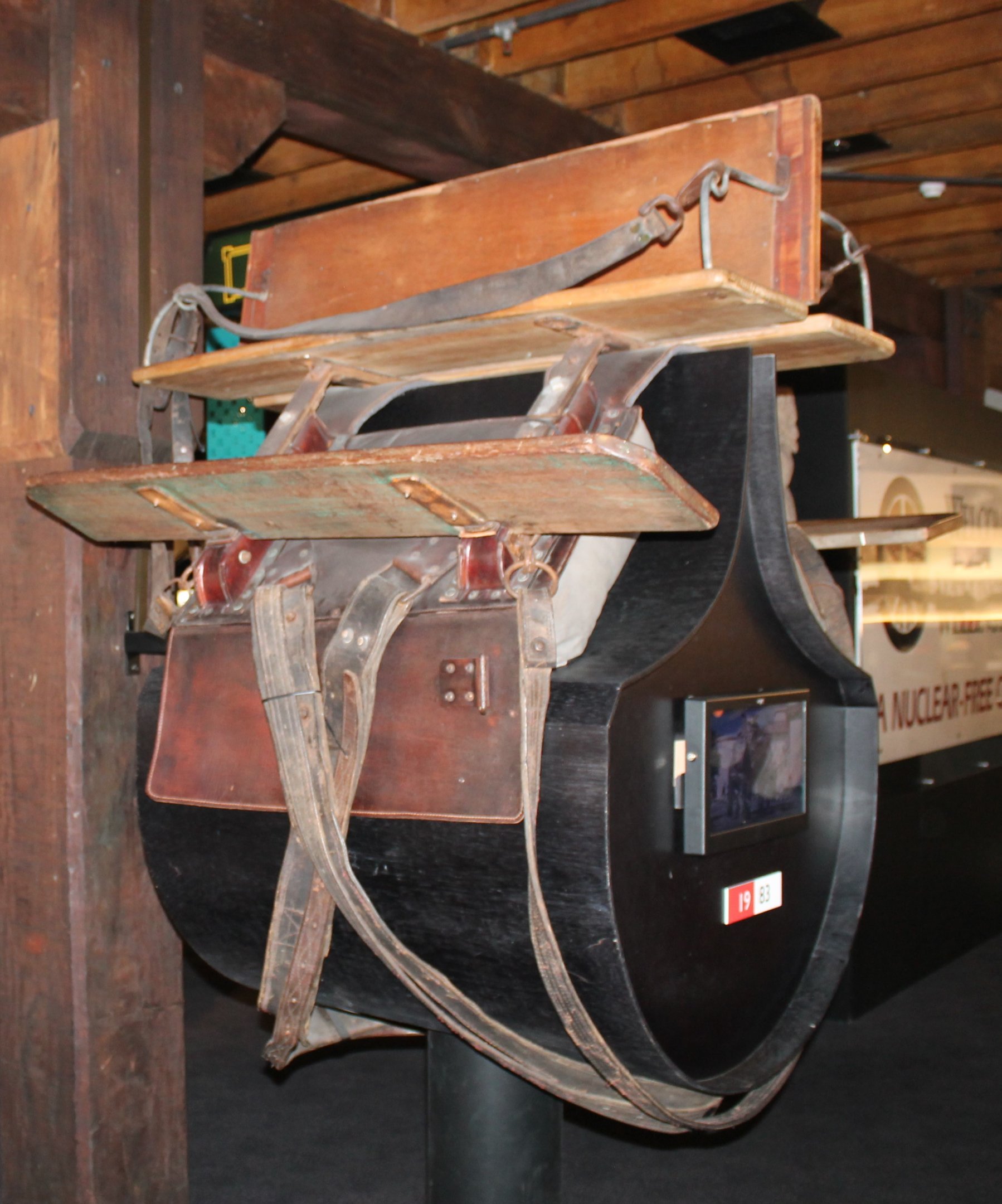 Elephant-riding saddle from Wellington Zoo