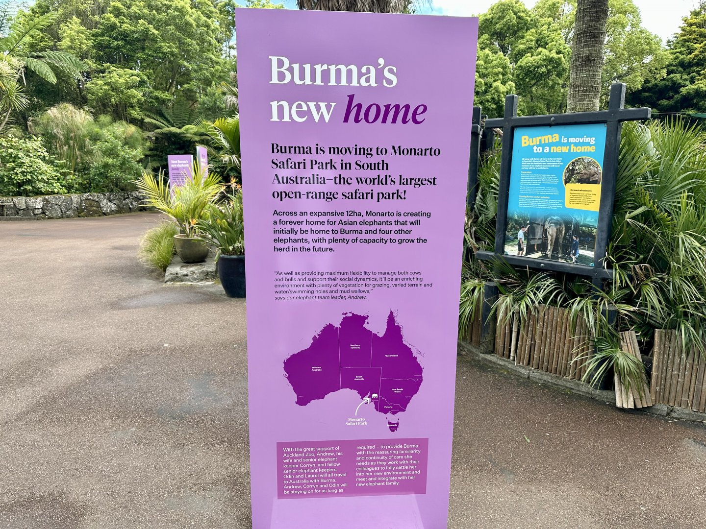 Elephant Signage - Burma’s New Home