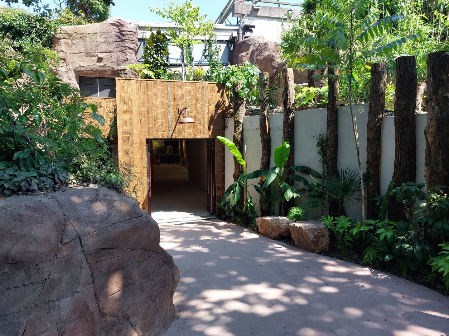 Elephant stable entrance