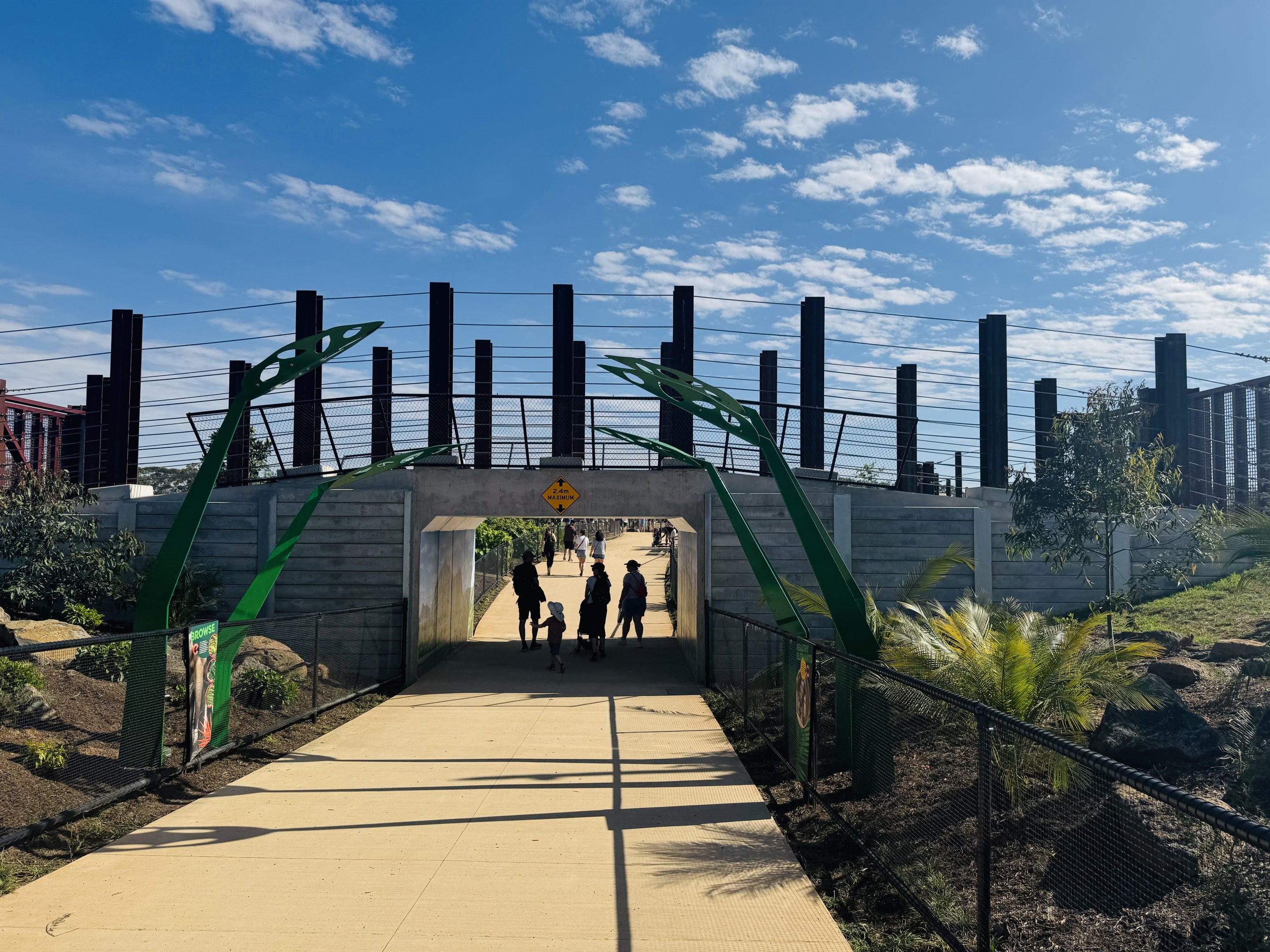 Elephant Trail (New): first overhead elephant bridge