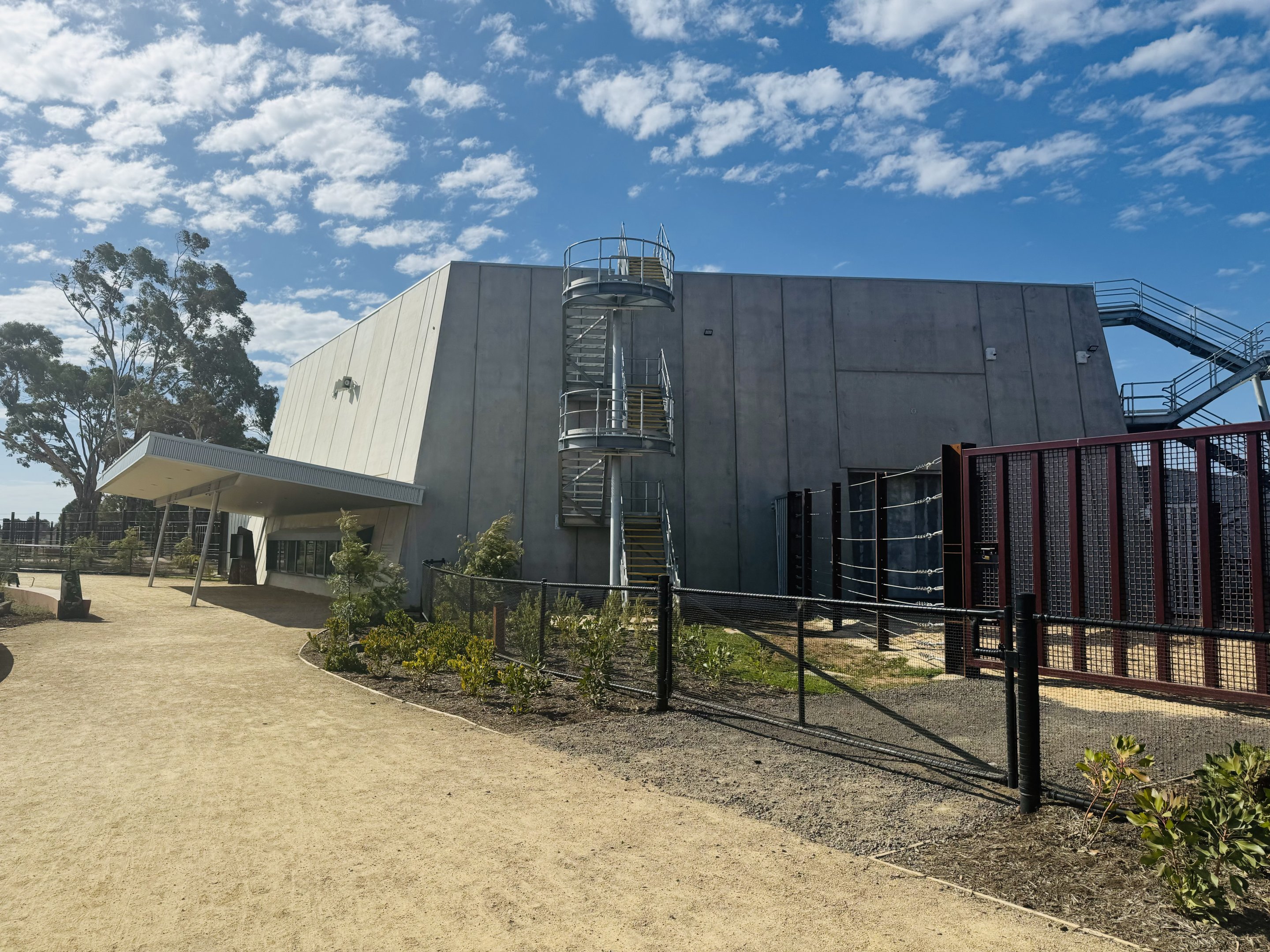 Elephant Trail (New): main elephant barn