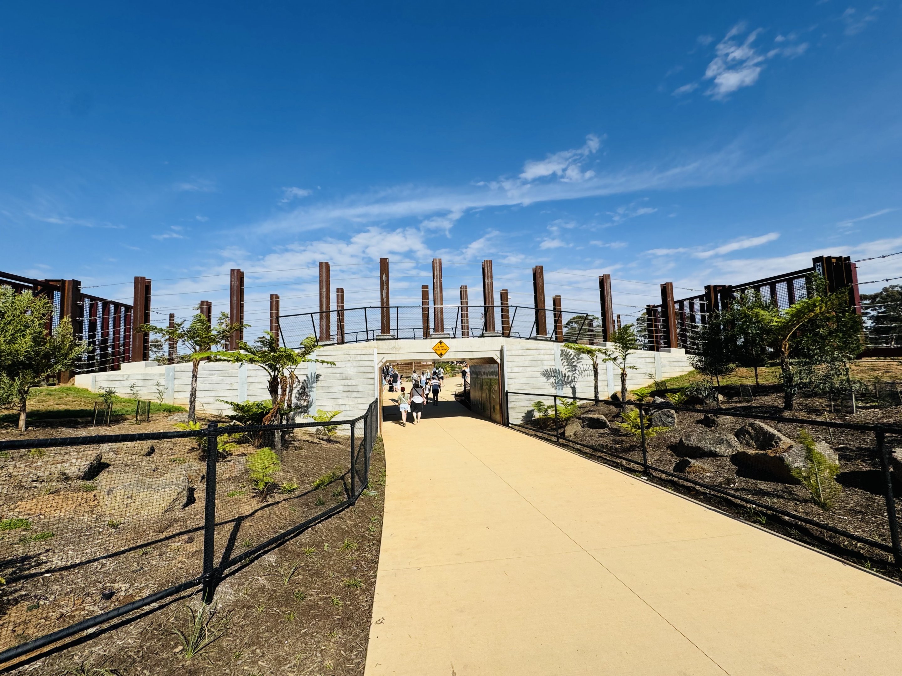 Elephant Trail (New): second overhead elephant bridge