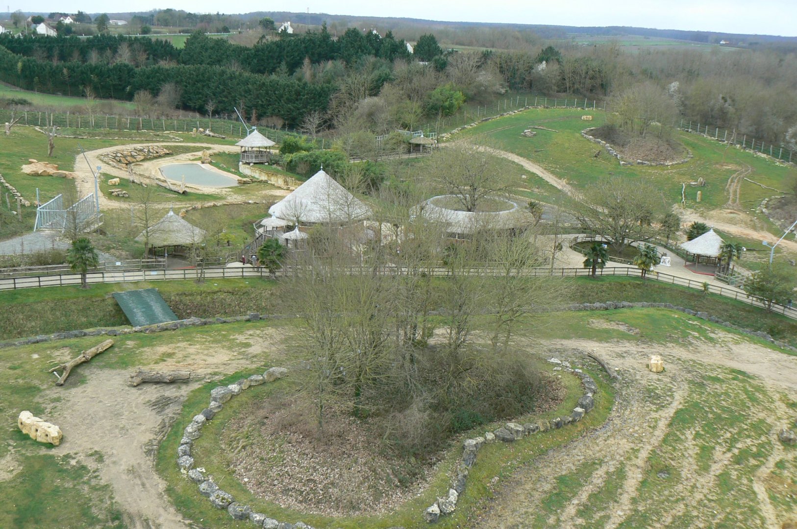 Elephants complex - View from the cable car