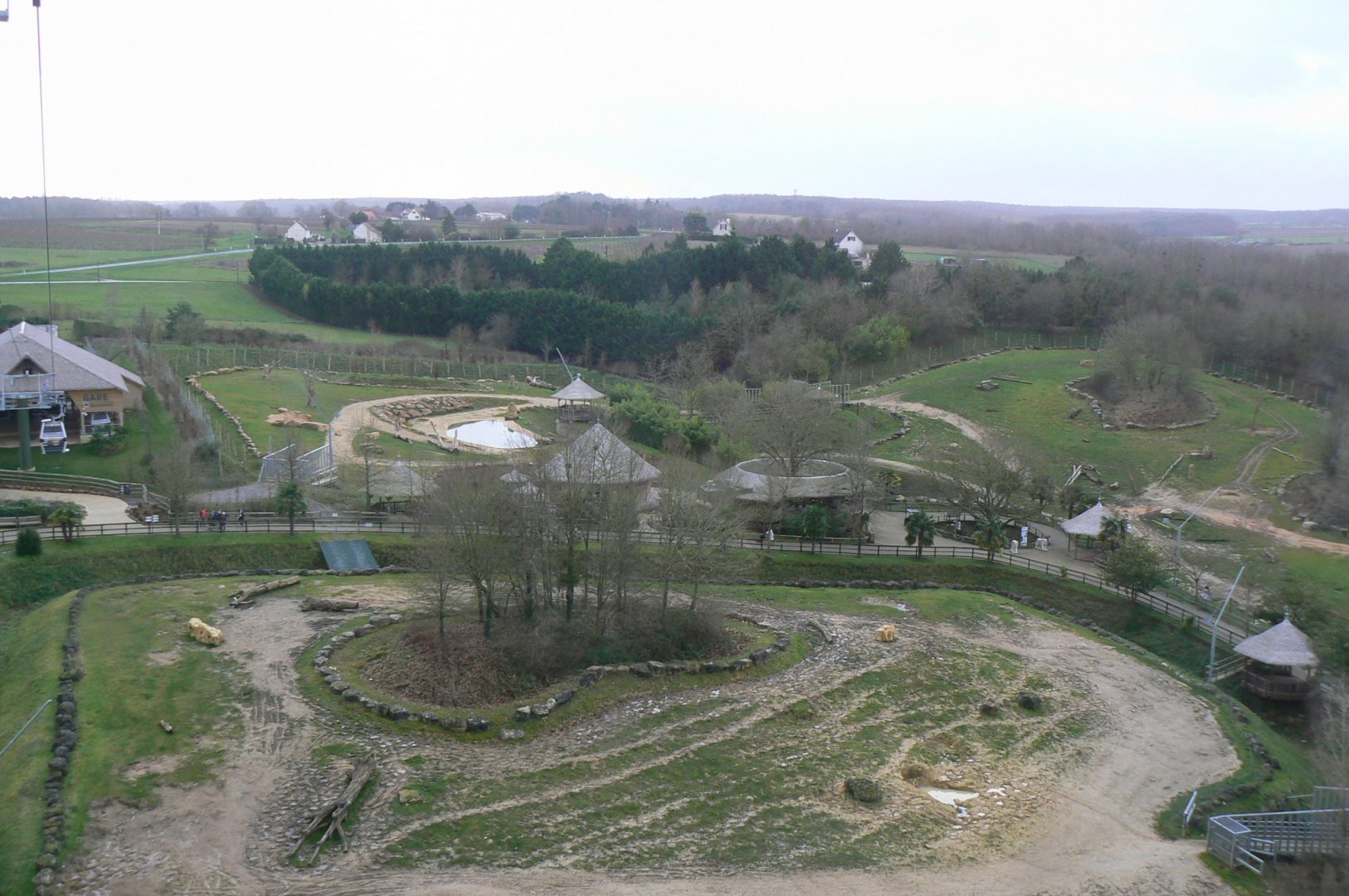 Elephants complex - View from the cable car