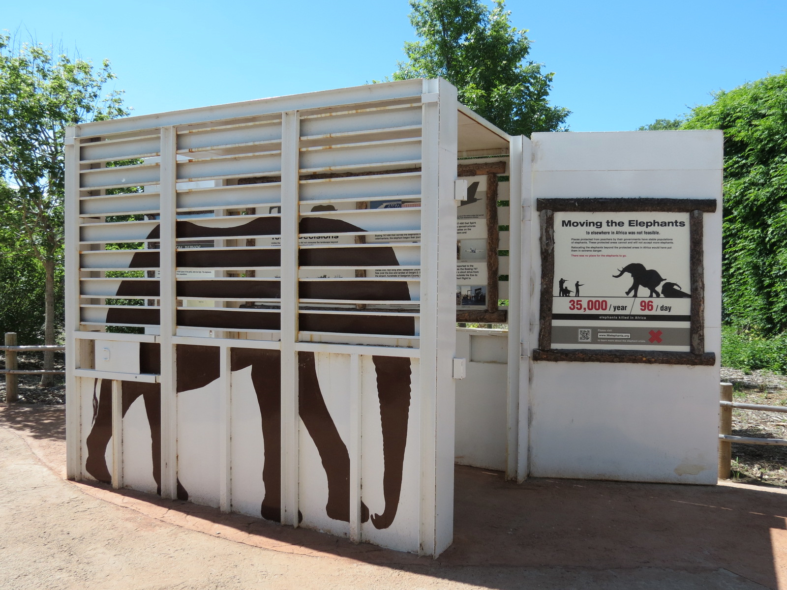 Elephants of the Zambezi River Valley - Crate Interpretive Exhibit