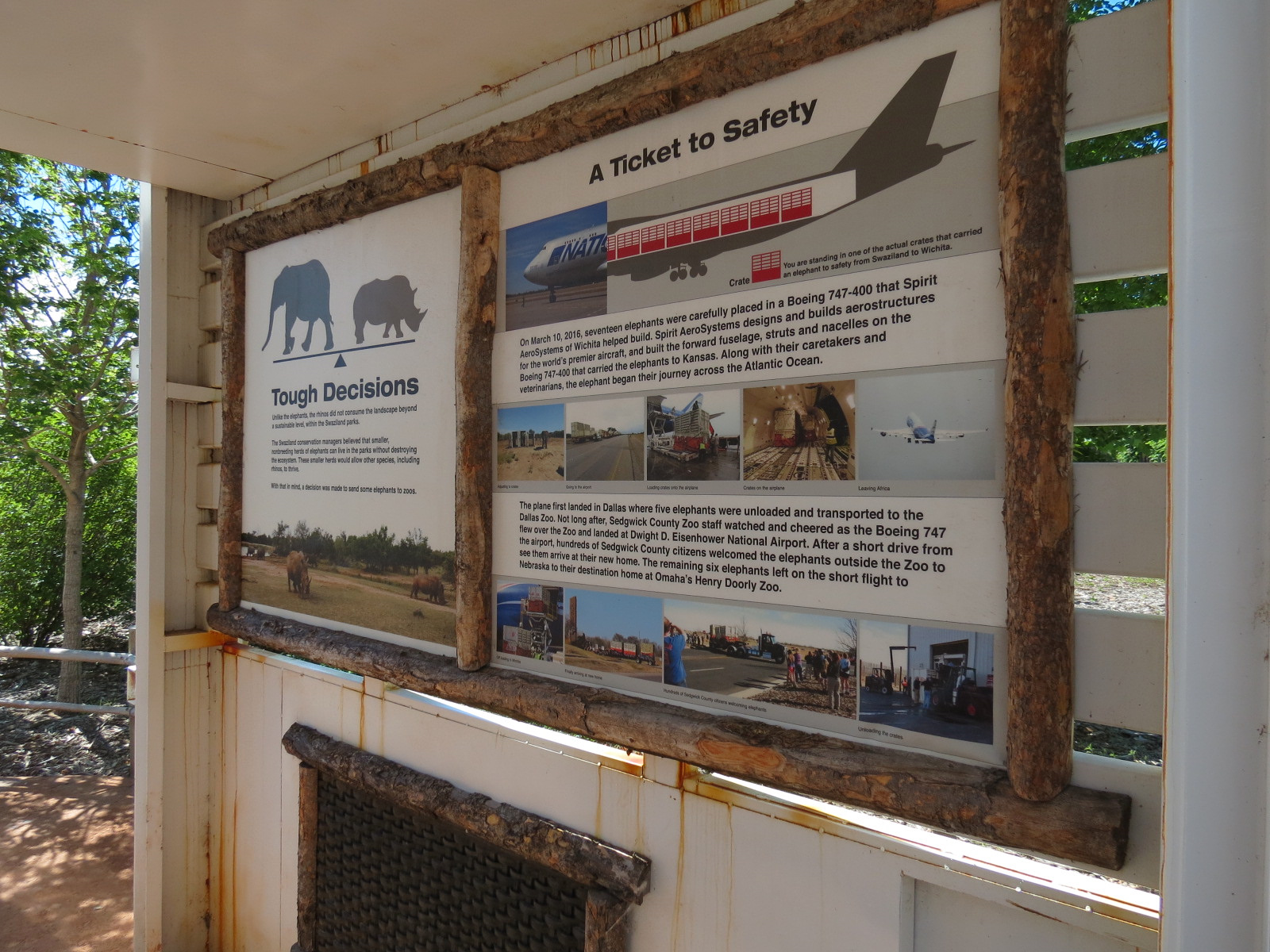 Elephants of the Zambezi River Valley - Crate Interpretive Exhibit