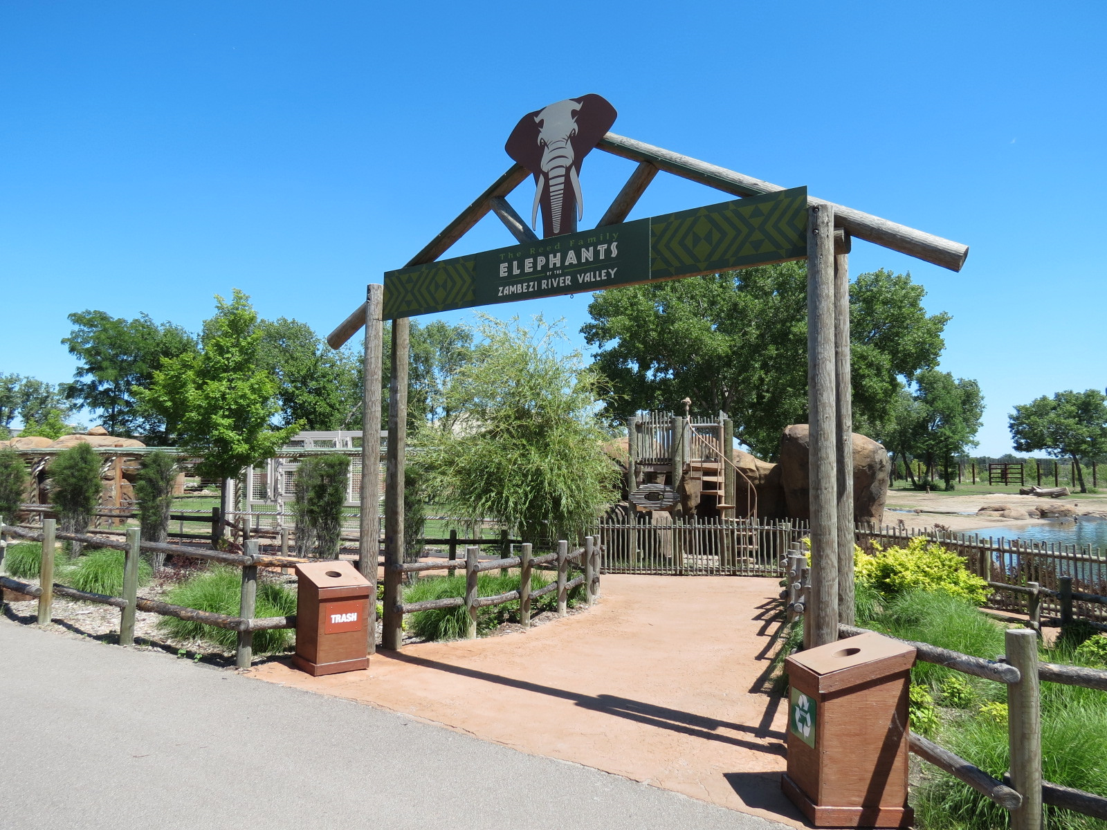 Elephants of the Zambezi River Valley - Sign