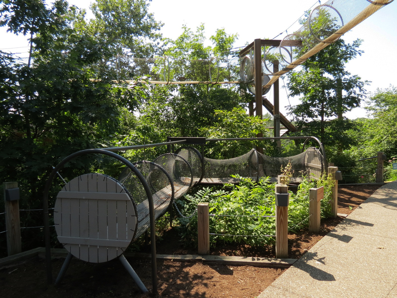 Elevated Trailway in Background, Visitor Play Structure in Foreground