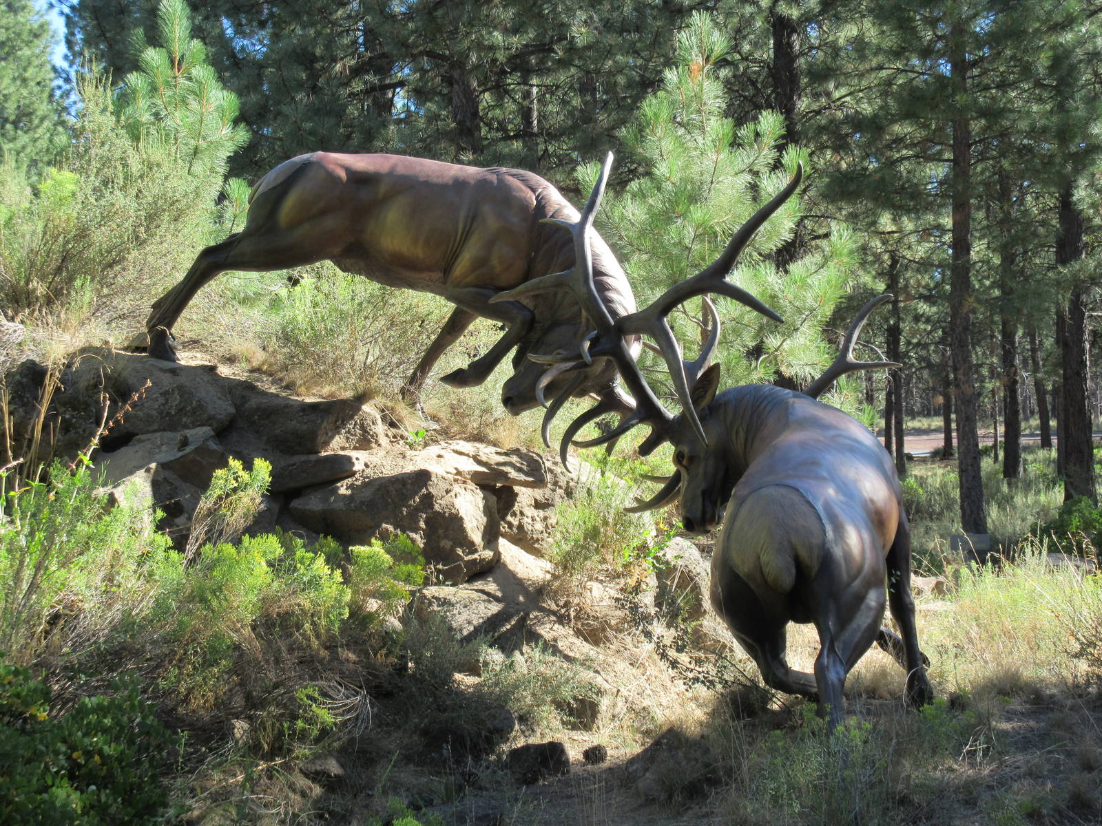Elk Statue - The Battle