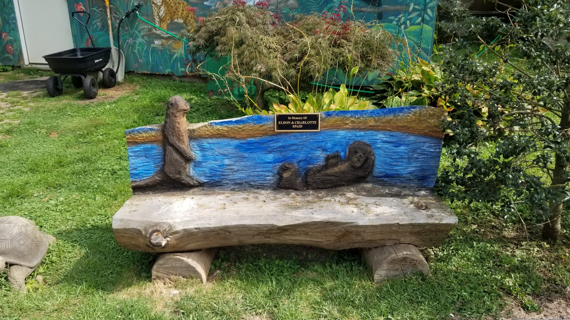 Elmwood Park - Carved benches