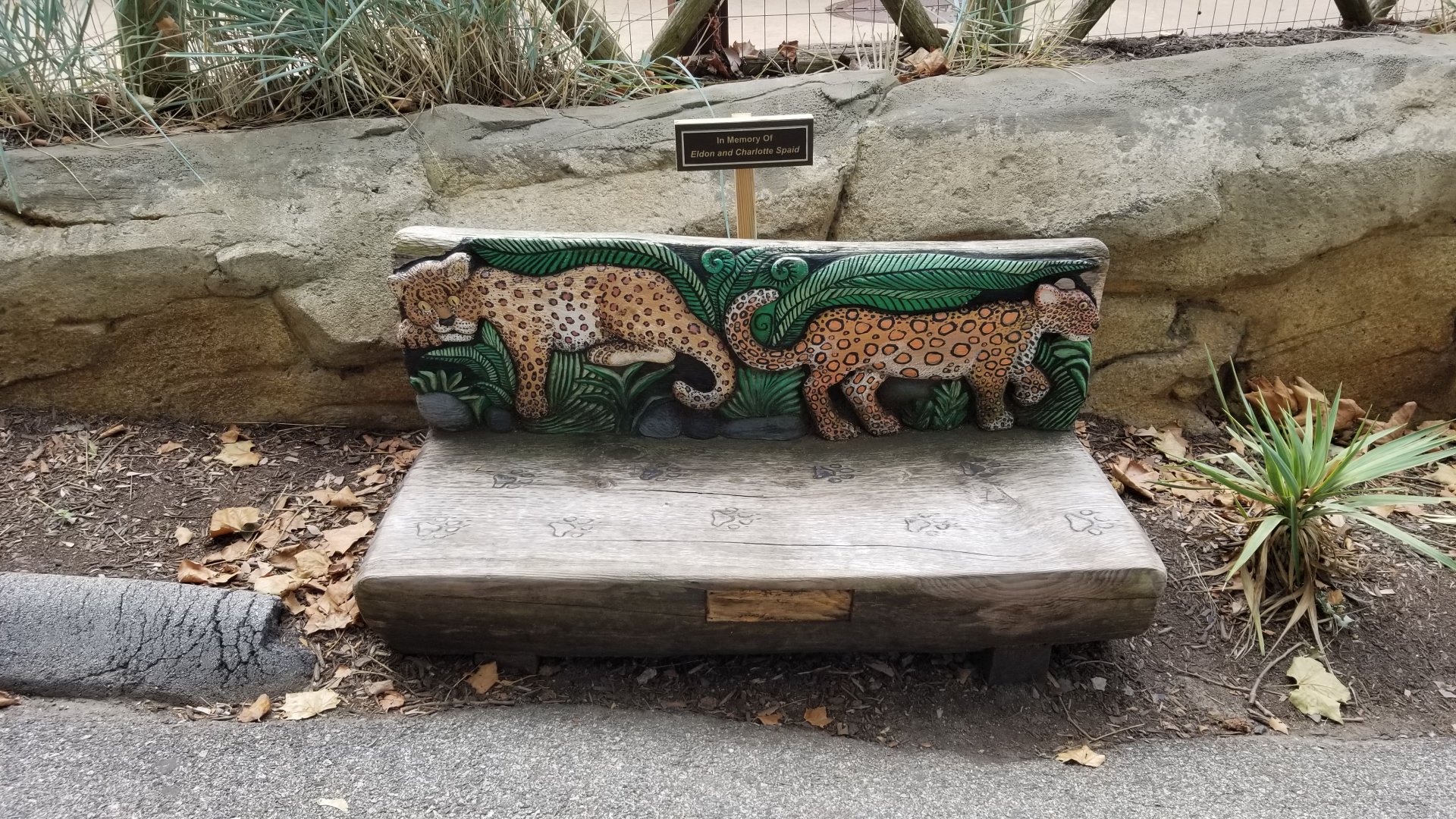 Elmwood Park - Carved benches