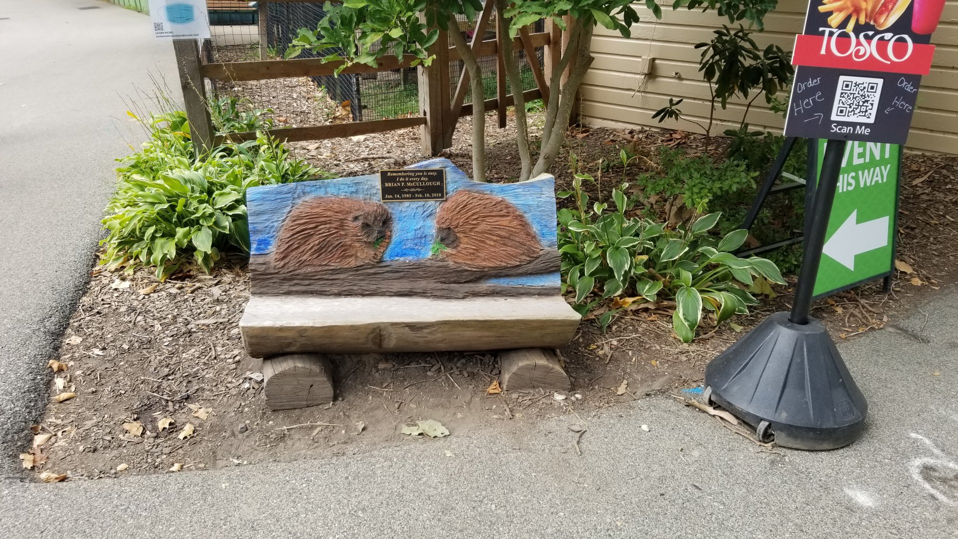 Elmwood Park - Carved benches
