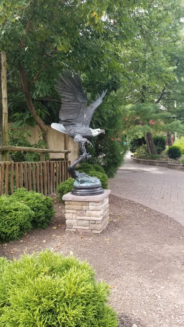 Elmwood Park - Eagle statue