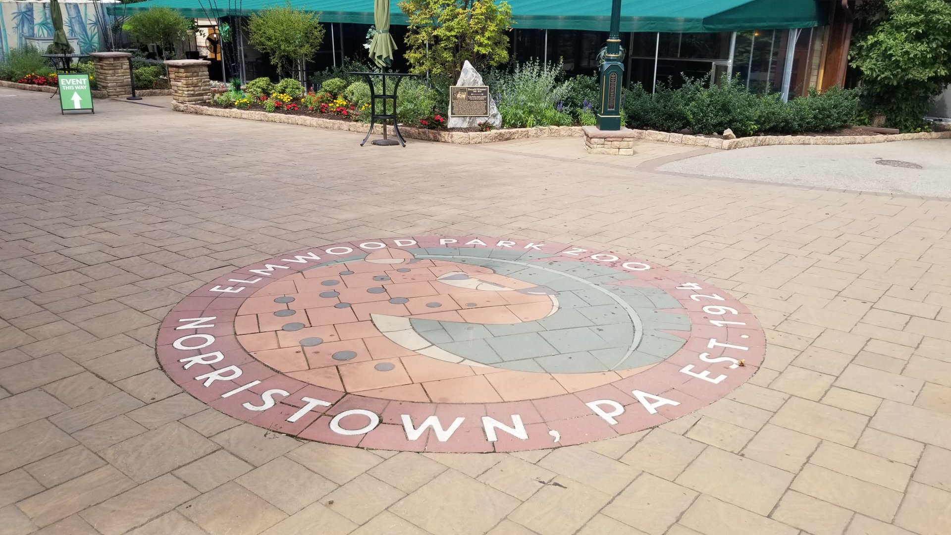 Elmwood Park - Emblem in brick