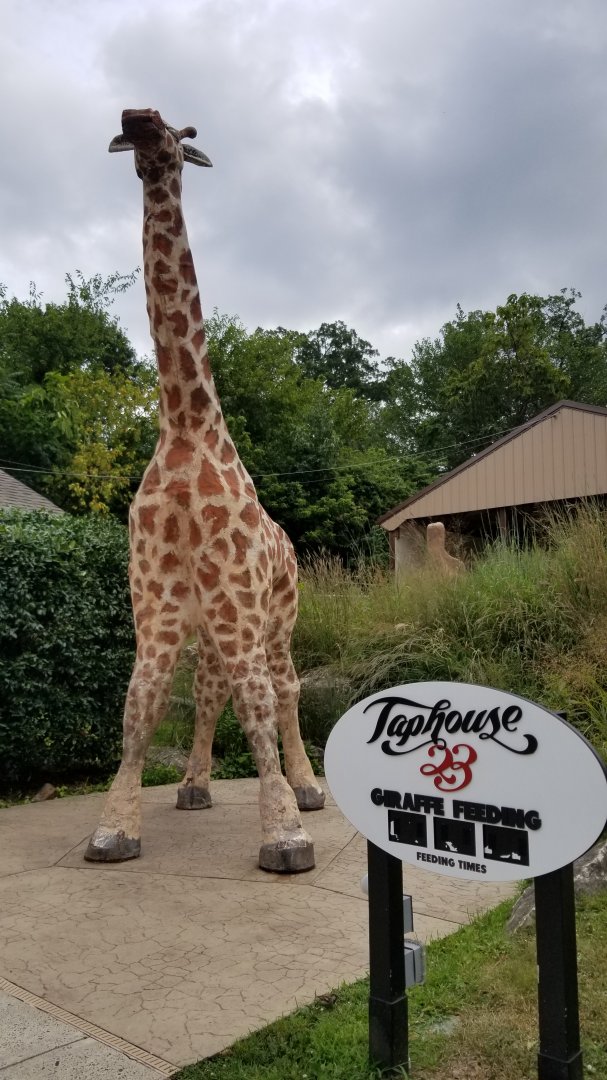 Elmwood Park - Giraffe sculpture